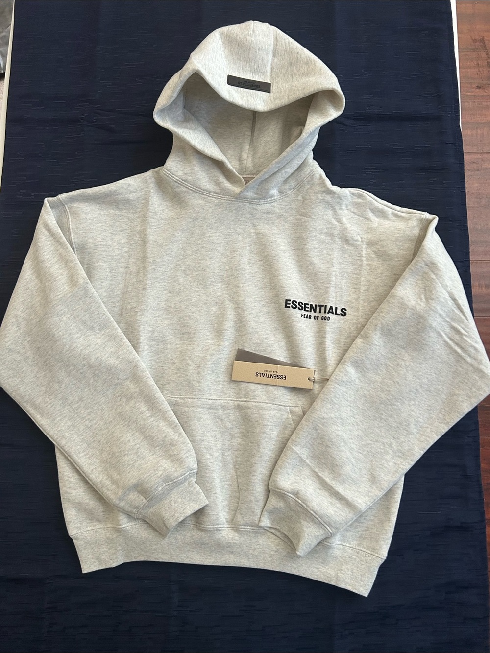 Fear of God Essentials Light Gray Pullover Hoodie